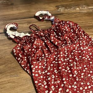 maroon flower tight dress from shein, new with tags and unworn